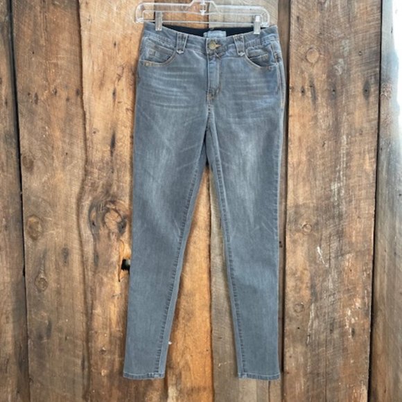Wit & Wisdom Grey Skinny Denim Jeans - Size 2 - Picture 2 of 12
